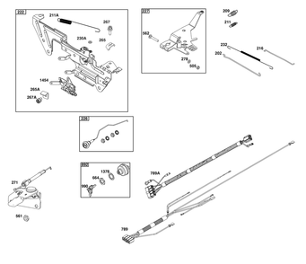 Controls Group Diagram and Parts List for 543477-3314-J1 400000 - 699999 Briggs and Stratton Engine